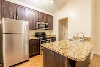 Updated espresso cabinets*